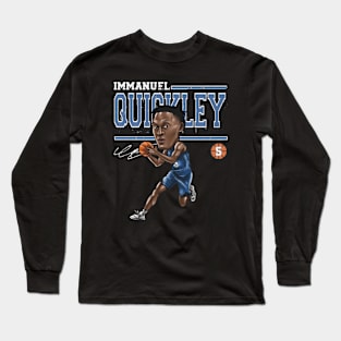 immanuel quickley cartoon Long Sleeve T-Shirt